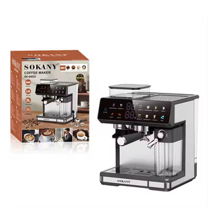 EU Plug 220v Stainless Steel Digital Espresso <b>Coffee</b> <b>Machine</b> Touch Screen Brew System Hot Water 20 Bar Hotel <b>Automatic</b> Espresso - Product Image 2