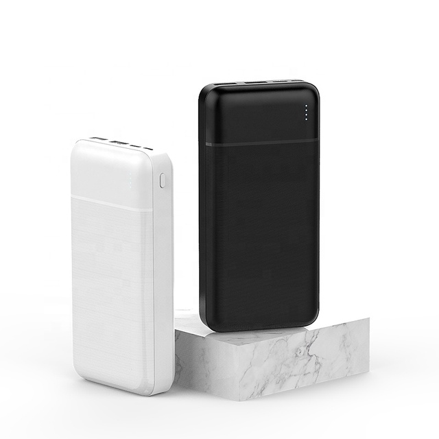 Low MOQ OEM ODM Power Bank Logo Doule USB High Capacity 20000mah Power Bank for Mobile Power Bank and Phone