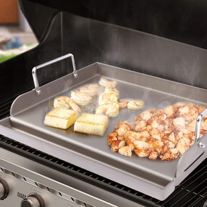 Gril à gaz d'extérieur Poêle à frire Plaque Teppanyaki en acier inoxydable pour gril à gaz Plaque chauffante à dessus plat - Product Image 6