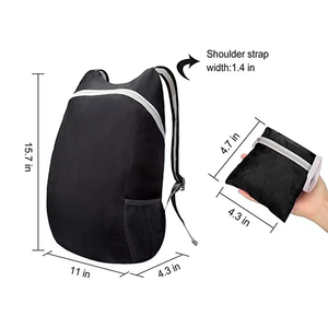 Customized Logo Fashion <b>Large</b> Capacity Lightweight Polyester Waterproof Feature Outdoor Travel <b>School</b> sport Folding <b>Backpack</b> - Product Image 3