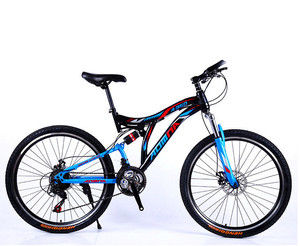 Vtt suspendu 26 pouces avec pneus larges, vélo de descente en montagne à suspension complète, pneus larges, <span class=keywords><strong>promotion</strong></span> de noël, 4.0 - Product Image 5