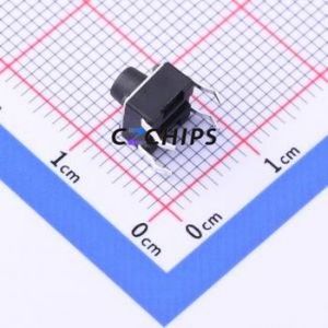 YTS-D004-2E Tactile Switch Through hole Component (THT),6x6mm Switch Single Pole Single Throw Round Button 2.5N Through Hole - Product Image 2