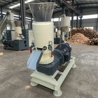 Granulateur de pellets de bois CE pour coques de riz, pailles, biomasse, sciure de bois, avec moteur à roulement et engrenage, pour le chauffage agricole et domestique