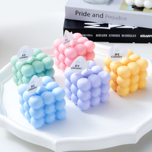Velas Aromáticas Suministradas por la Fábrica, Decoraciones para Dormitorio, Velas Aromáticas Creativas de Bricolaje con Forma de Cubo de <span class=keywords><strong>Rubik</strong></span>, Recuerdos - Product Image 2