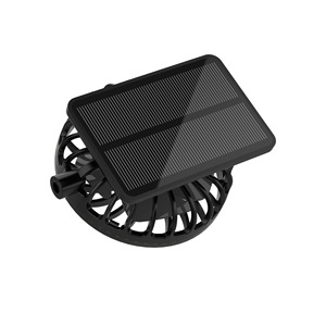 Coquettish Solar Powered Clip Fan 300mAh 500mAh Built In Battery High Power Cooling For <b>Hat</b> Wearable Portable Fan - Product Image 1