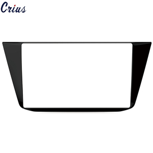 Prodotti caldi telaio radio telaio auto pannello auto per VW <span class=keywords><strong>TIGUAN</strong></span> 2017 9 pollici nero auto lettore DVD telaio - Product Image 1