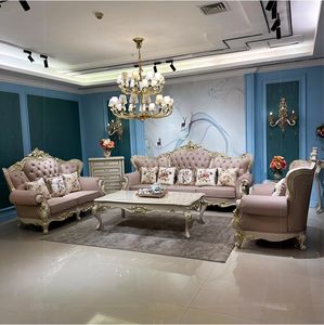 غرفة معيشة ملكية راقية منحوتة على شكل ورقة شجر ثقيلة-أريكة فاخرة فاخرة على الطراز الأوروبي ، أريكة منحوتة على الطراز الملكي الأوروبي الأنيق - Product Image 1