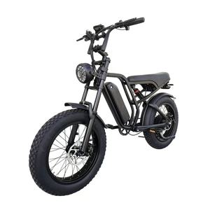 จักรยานไฟฟ้าความเร็วสูง 750w Brushless สำหรับผู้ใหญ่ 48v โครงเหล็กคาร์บอนกลาง 7 สปีด ขับขี่ในเมือง แบตเตอรี่ลิเธียม K24 K24 โครงคาร์บอน - Product Image 4