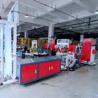 Machine automatique de fabrication de sacs à glaçons en plastique jetables à rouleaux continus