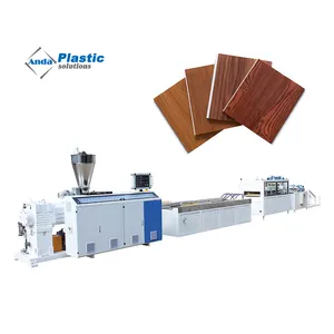 Wall Panel Ceiling Board Making Machine Screw Loader Screw Mould Vacuum Calibration cooling Platform Haul-off Machine etc