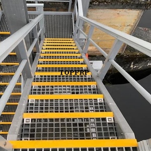 บันไดไฟเบอร์กลาสเสริมแรงคุณภาพสูง GRP พร้อมแผ่นกันลื่น - Product Image 6