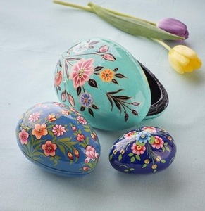 High Quality Kashmiri Paper Mache <b>Easter</b> <b>Egg</b> Home Decor <b>Boxes</b> Handicraft From India with Festive Touch - Product Image 2