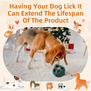 प्राकृतिक रबर कुत्ते का इलाज छोटे मध्यम बड़े कुत्तों के लिए बाल संवादात्मक धीमी फीडर - Product Image 6