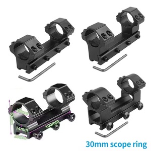 Cantilever Matte Black Integrated Optic Mount 30mm Multiple Height Options 11mm/21mm Base Outdoor Optics - Product Image 1
