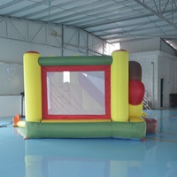 Structure gonflable de jardin avec toboggan et aire de jeux intérieure/extérieure pour fêtes d'anniversaire d'enfants