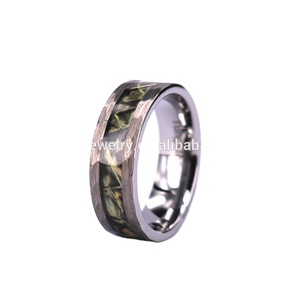 Phong Cách <span class=keywords><strong>Camo</strong></span> <span class=keywords><strong>Tungsten</strong></span> ban nhạc đám cưới với rèn cạnh độc đáo thời trang vòng - Product Image 3