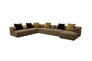 Canapé modulaire moderne Fiorenza - Luxe discret, revêtement personnalisable pour salons et projets de villas - Product Image 4