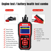KW870 KONNWEI 2'si 1 Arada OBD2 Tarayıcı Akü Test Cihazı 6V 12V Araba Motoru Teşhis Aracı Arıza Kodu Okuyucu Sağlık Analizörü