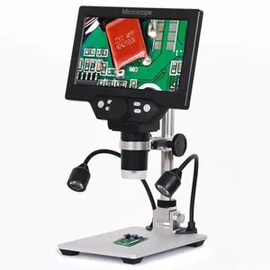 G1200 elektronik dijital mikroskop optik aletler harici 2 Led ile cep telefonu saat onarım elektron mikroskobu