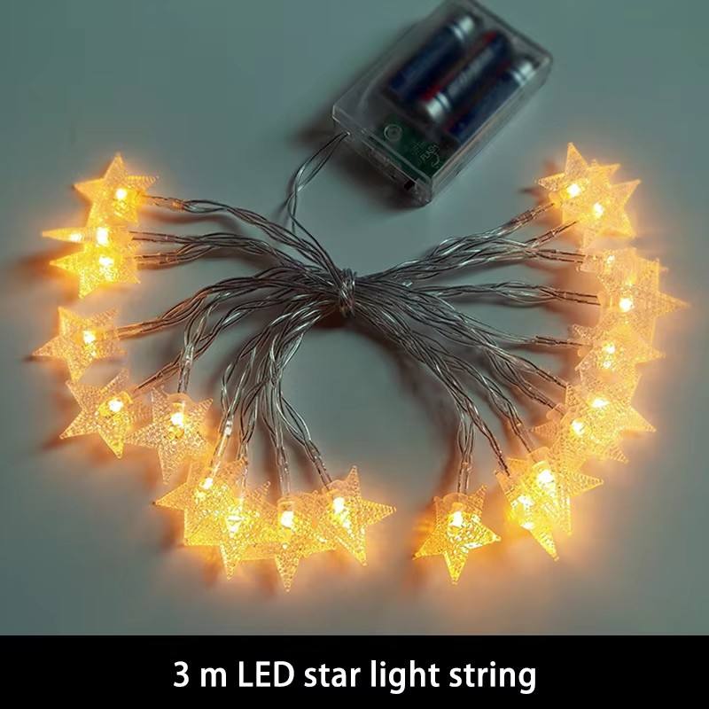 Guirlande lumineuse étoile jaune