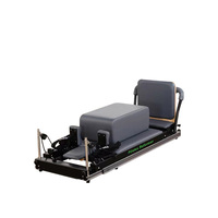 Lit de Pilates Réformateur Ajustable en Alliage d'Aluminium Gain de Place pour Entraînement du Core, Pliable, Marque OBG, Garantie 3 Ans, Modèle OBG-112, 40KG