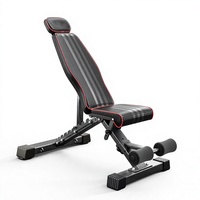 Banc de musculation réglable multifonction tout-en-un, design pliable pour les entraînements à domicile, équipement sportif