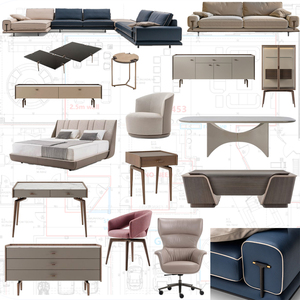 Soluzione Chiavi in Mano per Arredamento di Ville di Lusso, <span class=keywords><strong>Mobili</strong></span> Minimalisti Premium per Designer d'Interni di Alta Gamma - Product Image 1