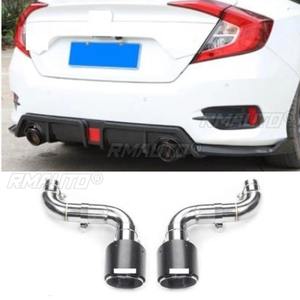 Kit de silenciador de escape trasero de acero inoxidable para Honda Civic 10ª generación, pieza de modificación del revestimiento del escape trasero. - Product Image 1