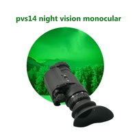Jumelles de vision nocturne monoculaires PVS14 Gen 2+ à phosphore blanc haute résolution, longue portée, fabricant chinois