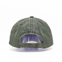 Gorra de Béisbol Deportiva de Algodón Lavado Personalizada, Sin Estructura, de 6 Paneles, de Perfil Bajo, Estilo Dad Hat, Vintage, con Logotipo Bordado