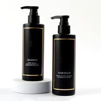 Haut de gamme LOGO personnalisé cosmétiques écologiques bouteille en plastique pour Gel douche shampooing pour animaux de compagnie crème pour le corps HDPEPET Lotion pompe bouteille