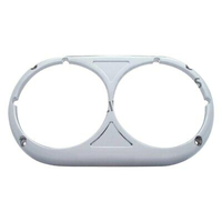 Lunette de phare 7x6 avec remplacement chromé de bande lumineuse à LED ambre de 6 "pour lumière 7X6
