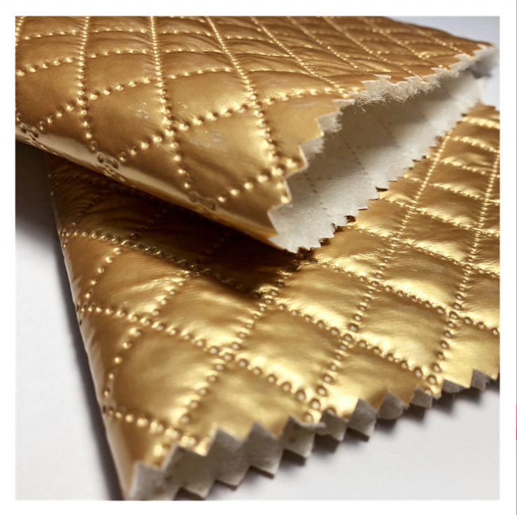 Дешевая жаккардовая ткань с узором на заказ, ультразвуковая ткань без шитья, стеганая ткань для куртки