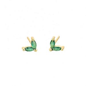 Pendientes de Acero Inoxidable con Forma de Corazón, Fruta y Flor para Mujer, Chapados en Oro de 14K, Modernos y Hechos a Medida - Product Image 5