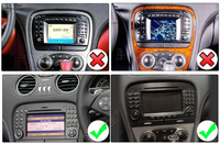MEKEDE X40 8+128G Système vidéo Android pour voiture Mercedes SL R230 SL350 SL500 SL55 SL600 SL65 2001-2007 Car-play GPS BT AM FM RDS Stéréo