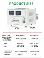 Prix d'usine OEM 2kva 3kva monophasé 110V 220V 230V AC stabilisateur de tension automatique