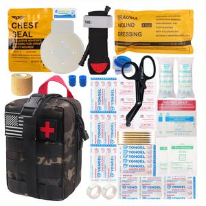 OEM y ODM personalizado Emergencia IFAK Molle POUCH Kit Trauma táctico botiquín de primeros auxilios con torniquete de sellado en el pecho - Product Image 1