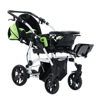 Poussette-positionsneuse pliable pour enfants avec siège réglable, cadre en aluminium et plateau repas
