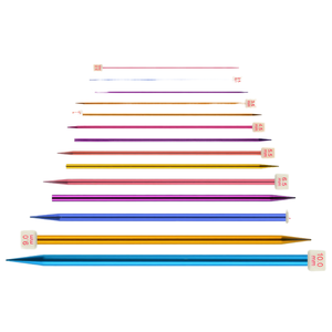 Juego de 28 Agujas de Tejer Ergonómicas de <span class=keywords><strong>Punta</strong></span> Única de Diferentes Tamaños, Agujas de Ganchillo Rectas para Tejer Suéteres - Product Image 1