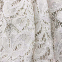 Tissu de dentelle guipure brodé en coton nylon personnalisé pour la décoration