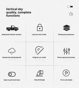 Accessoires pour camionnette Toyota Tundra 5.5ft <span class=keywords><strong>2007</strong></span>+ : couvre-caisse télescopique rétractable en aluminium - Product Image 4