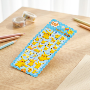 For Marshmallow Cartoon Stickers Pikaed Korean Soft <b>Squishy</b> 3D Puffy Sticker Diary Laptop Phone Deco Kids Anime Wholesale - Product Image 3