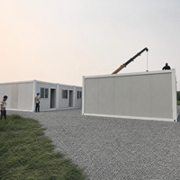 Profitez d'une forte résistance au feu et d'une surface personnalisable avec une maison conteneur assemblée, une maison mobile pour bureau temporaire ou dortoir