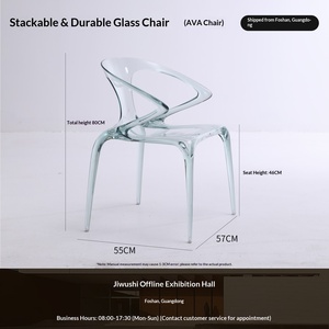 Chaise de salle à manger en acrylique transparent AVA, luxe léger, design italien haut de gamme, mobilier d'intérieur Roche Bobois - Product Image 6