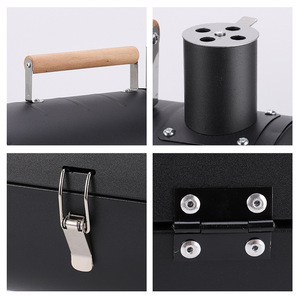 卸売りステンレス製キャンピングバーベキューバーベキュー屋外用厚手ポータブルラウンドBBQグリルチャコール