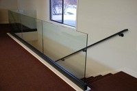 Balustrade u canal verre feuilleté avec meilleur prix balustrade en verre de courrier