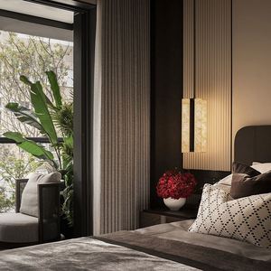 Meubles de maison modernes haut de gamme personnalisés, armoires en bois pour villas de luxe - Product Image 3