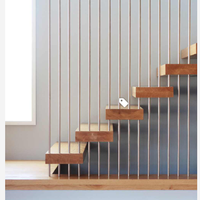 Escalier de grenier électrique télescopique en acier Prima Iron Railing pour villa de luxe en bois, échelle pliante en acier, escalier flottant