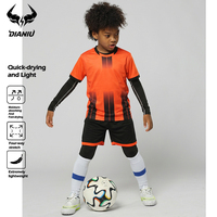 Set Pakaian Olahraga Keluarga Lengan Pendek, Setelan Latihan Pertandingan & Kebugaran Bernapas Cepat Kering untuk Anak-anak, Tenis, Bulu Tangkis, Sepak Bola, Lari