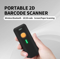 Prix usine 2000mAh sans fil 2.4G pour lecteur de code-barres de poche Bluetooth Scanner de code QR 2D portable pour l'inventaire en stock